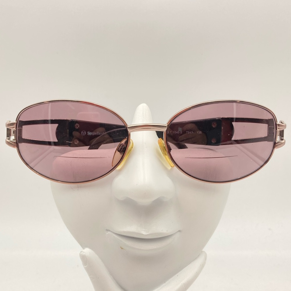Sergio Tacchini Brown Oval Sunglasses Frames